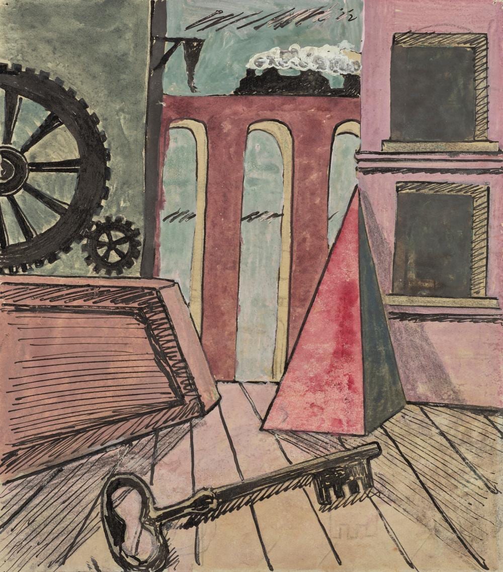 Alberto Savinio comparable auction result: alberto savinio 1891 1952 sans titre