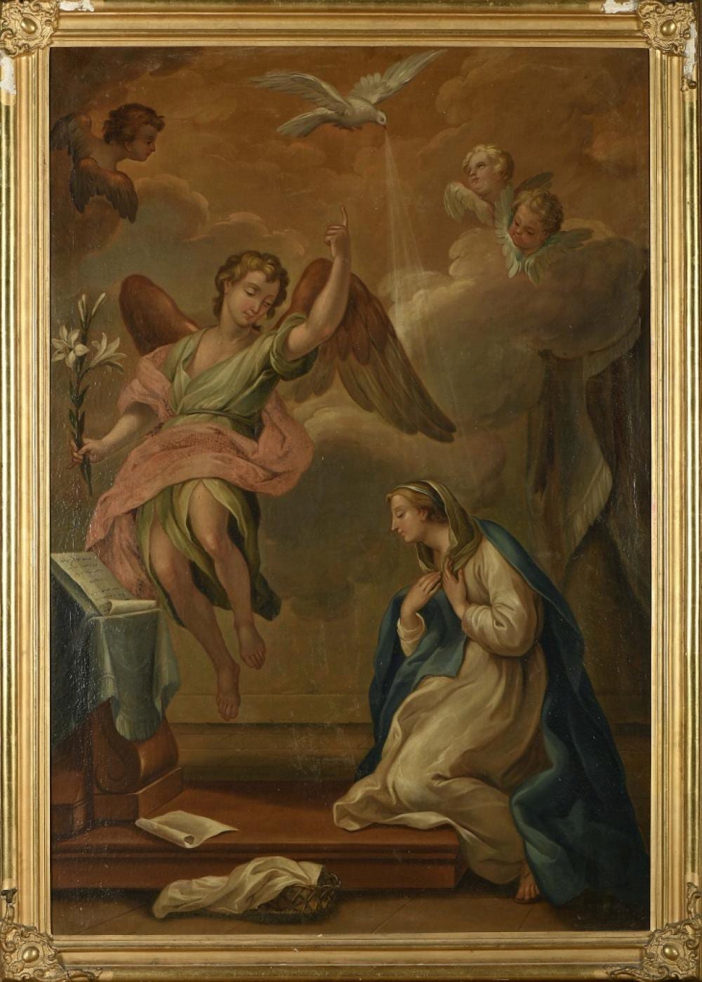 François Lemoyne comparable auction result: annunciation