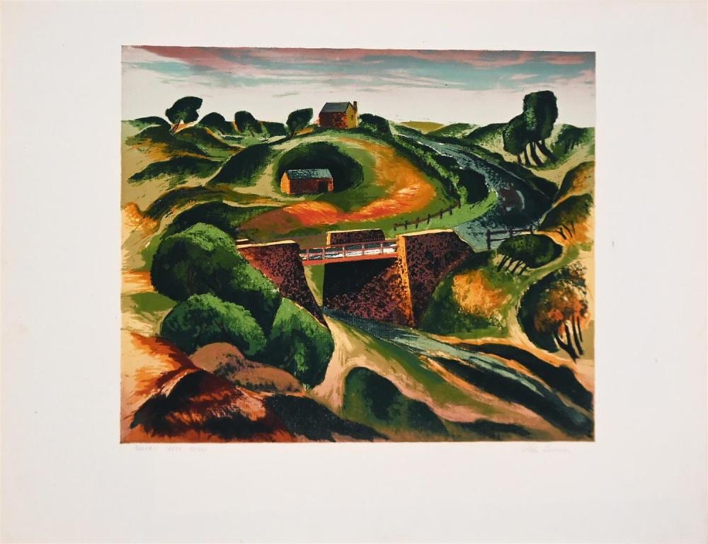 Alan Sumner comparable auction result: alan sumner darebin creek bridge c 1947