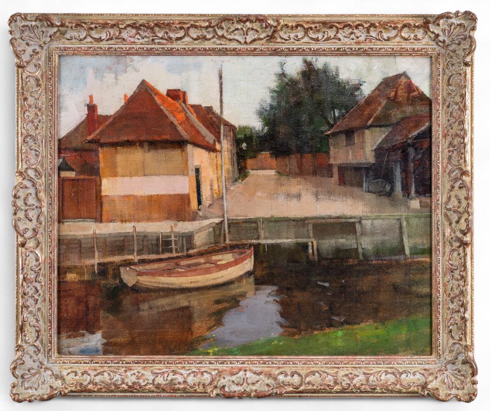 Frederick William Elwell comparable auction result: frederick elwell british 1870 1958 the river hull at beverley