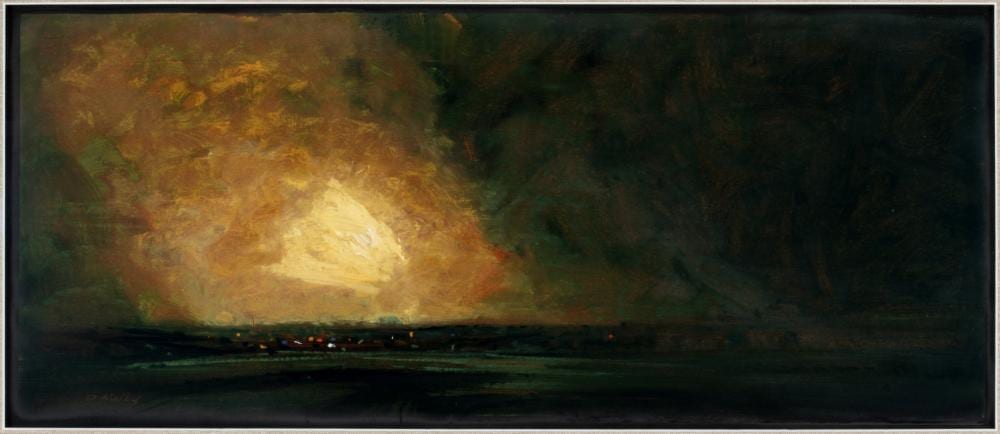 David Melby comparable auction result: david melby 1942 2014 oil on artist s board