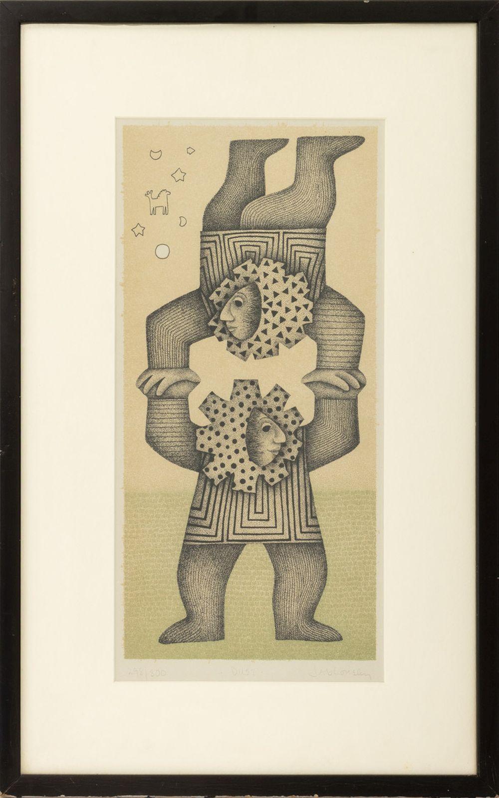 carol jablonsky duet lithograph in colors · Auctions at Showplace · 2025-10-16 Carol Jablonsky comparable auction result: carol jablonsky duet lithograph in colors