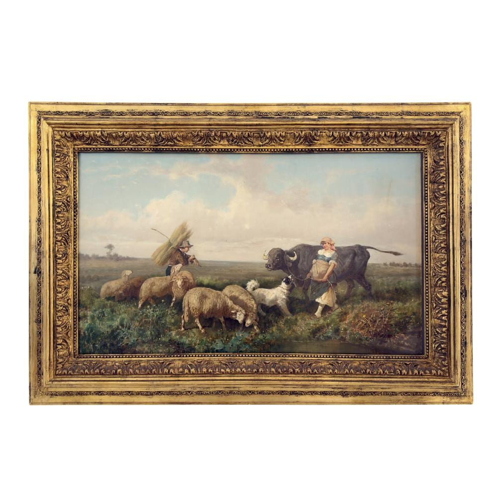 antonio milone shepherds with flock and buffalo · Bolli & Romiti · 2025-09-17 Antonio Milone comparable auction result: antonio milone shepherds with flock and buffalo