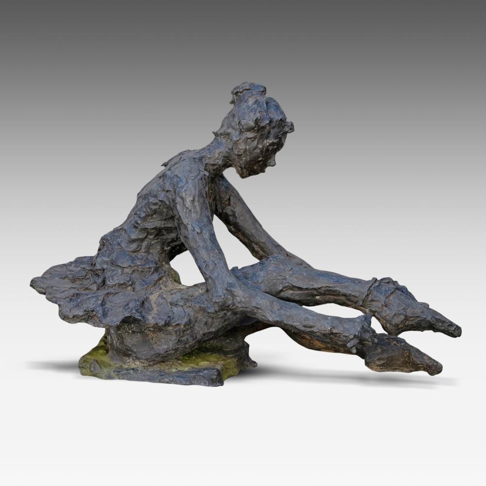 Freddy Van Dyck comparable auction result: freddy van dyck 1942 ballerina patinated bronze garden sculpture h 55 w 80 cm