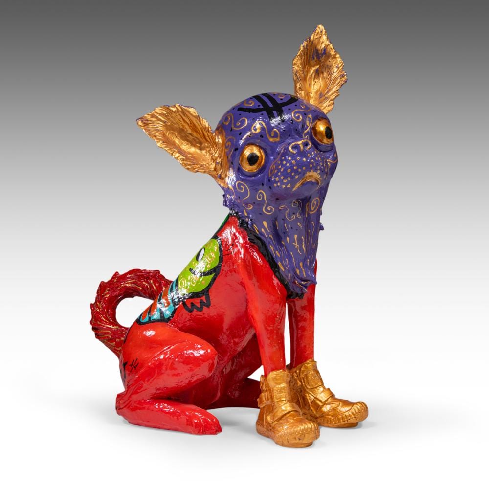 jean ayawo koumy 1961 polychrome painted resin sculpture of a chihuahua n 1 1 h 95 cm · Carlo Bonte Auctions · 2025-10-16 Jean Koumy comparable auction result: jean ayawo koumy 1961 polychrome painted resin sculpture of a chihuahua n 1 1 h 95 cm