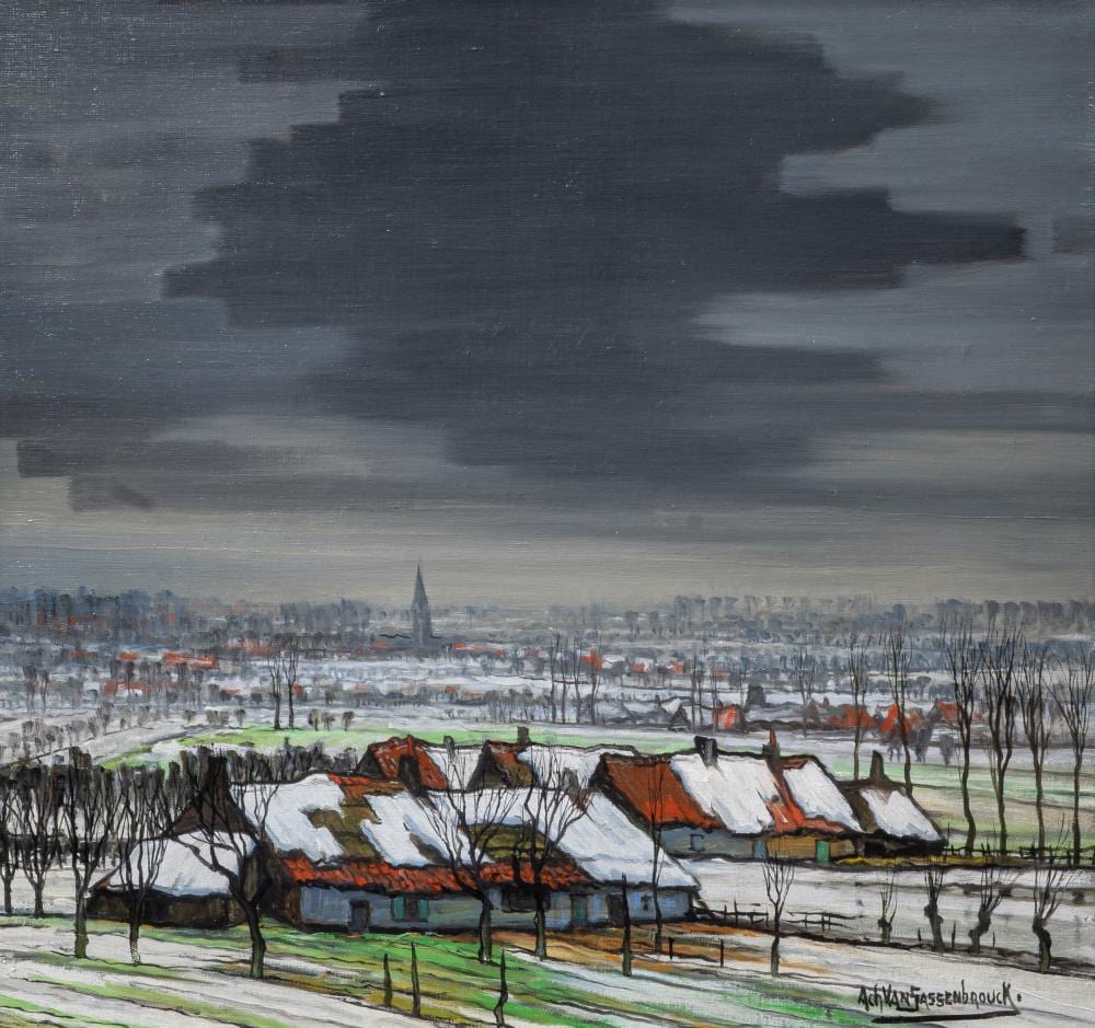achiel van sassenbrouck 1886 1979 rural landscape in winter oil on canvas 65 x 69 cm 25 5 x 27 1 in frame 78 x 80 cm 30 7 x 31 1 2 in · Carlo Bonte Auctions · 2025-10-16 Achiel van Sassenbrouck comparable auction result: achiel van sassenbrouck 1886 1979 rural landscape in winter oil on canvas 65 x 69 cm 25 5 x 27 1 in frame 78 x 80 cm 30 7 x 31 1 2 in