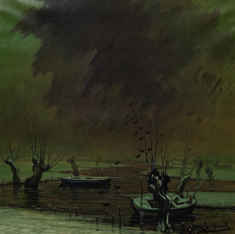 achiel van sassenbrouck 1886 1979 view of the durme oil on canvas 58 x 58 cm 22 8 x 22 8 in frame 74 x 74 cm 29 1 x 29 1 in · Carlo Bonte Auctions · 2025-10-16 Achiel van Sassenbrouck comparable auction result: achiel van sassenbrouck 1886 1979 view of the durme oil on canvas 58 x 58 cm 22 8 x 22 8 in frame 74 x 74 cm 29 1 x 29 1 in