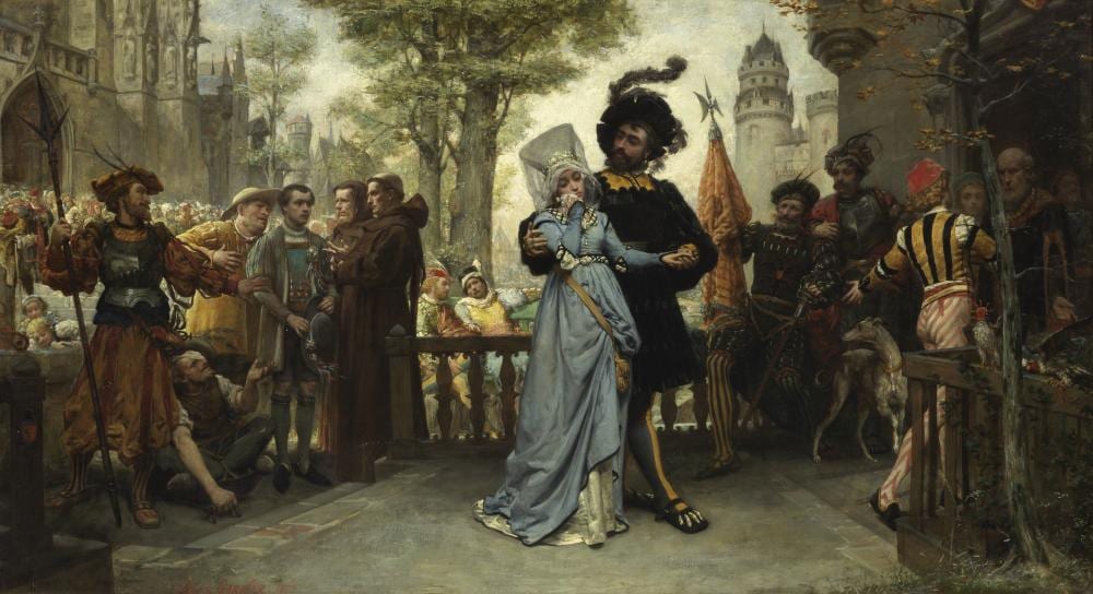 Jules-Arsène Garnier comparable auction result: jules ars ne garnier french 1847 1889 le droit du seigneur