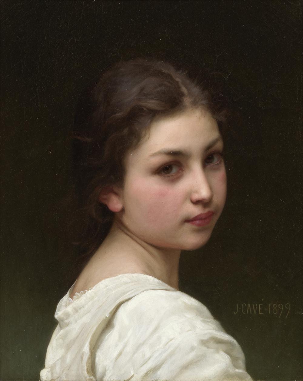 Jules Cyrille Cavé comparable auction result: jules cyrille cav french 1859 1940 portrait of a young girl