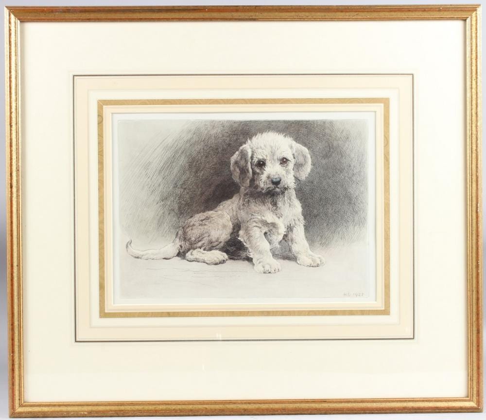 Herbert Thomas Dicksee comparable auction result: herbert thomas dicksee 1862 1942 dandie pup etching later impression initialled in the print 25 x 35c