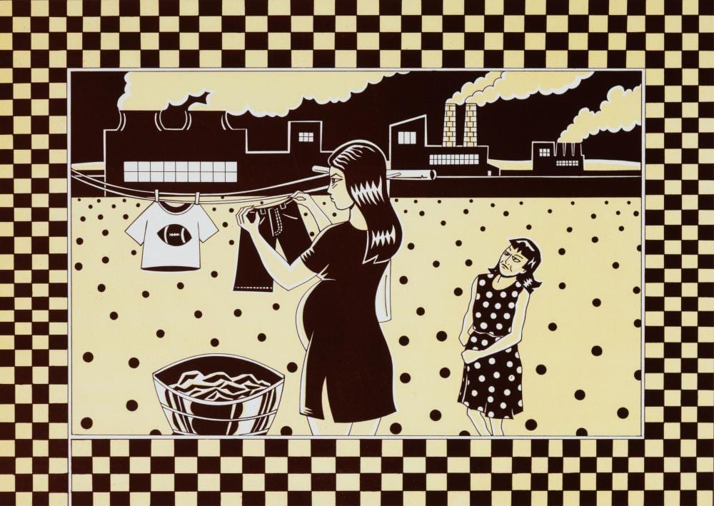 Diego Romero comparable auction result: diego romero girl in the anthropocene