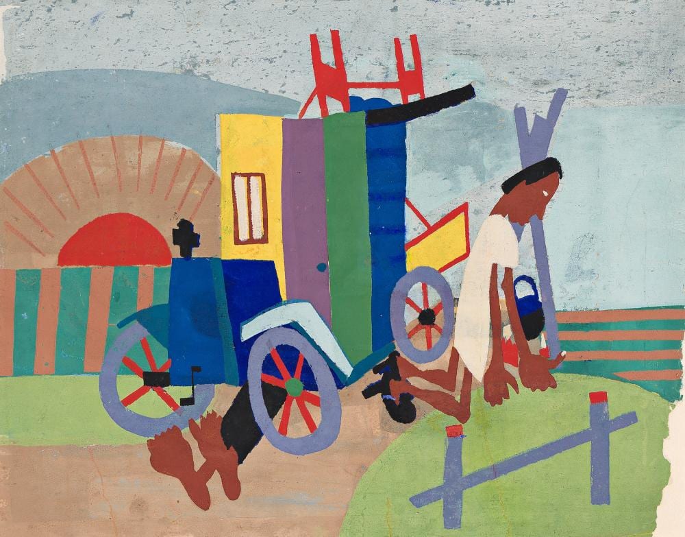 william h johnson 1901 1970 breakdown circa 1941 · Swann Auction Galleries · 2025-10-07 William H. Johnson comparable auction result: william h johnson 1901 1970 breakdown circa 1941