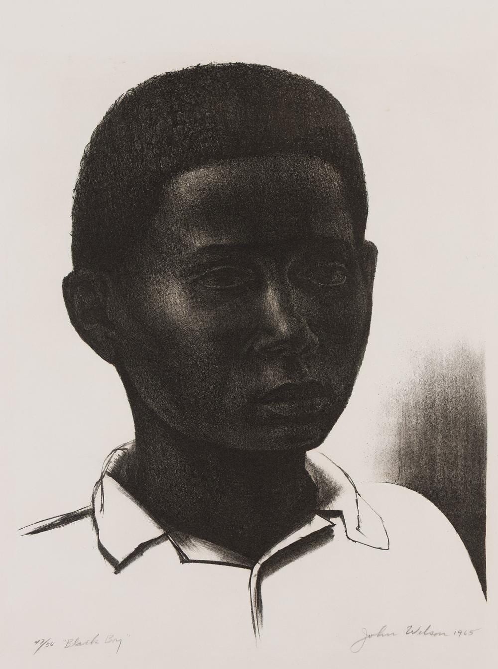 John Wilson comparable auction result: john wilson 1912 2015 black boy 1965