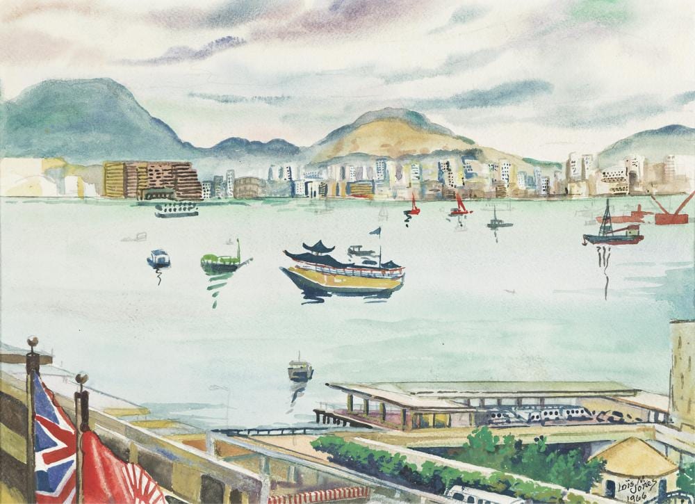 lo s mailou jones 1905 1998 causeway bay hong kong 1966 · Swann Auction Galleries · 2025-10-07 Loïs Mailou Jones comparable auction result: lo s mailou jones 1905 1998 causeway bay hong kong 1966