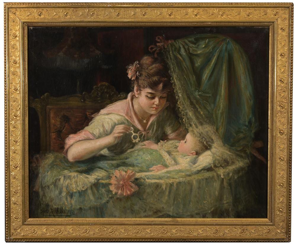 Harry Roseland comparable auction result: harry roseland 1867 1950 mother with child