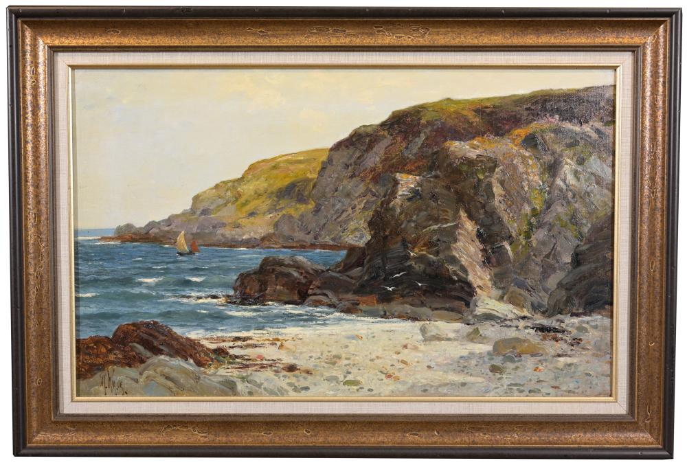 richard wane british 1852 1904 rocky coast · Helmuth Stone · 2025-09-28 Richard Wane comparable auction result: richard wane british 1852 1904 rocky coast
