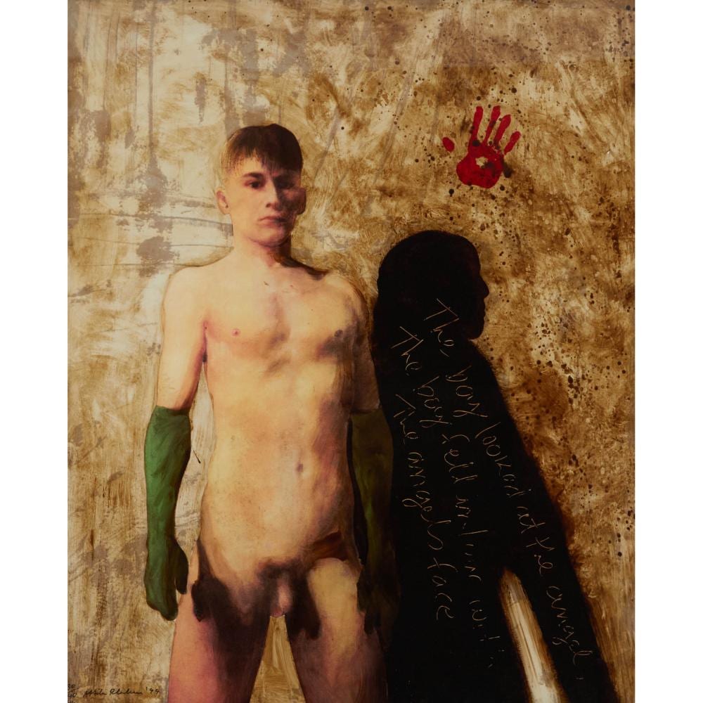 Attila Richard Lukacs comparable auction result: attila richard lukacs b 1962 boy with green arms 1999