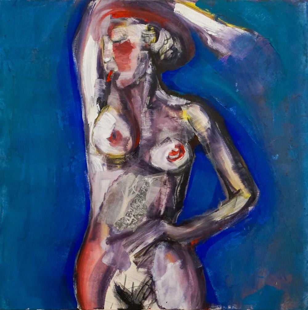 Andrea Erika Janszky comparable auction result: andrea erika jansky hungarian italian b 1966 abstract female nude oil on canvas unframed 27 1 2 x 27 3 4 in 69 9 x 70 5 cm