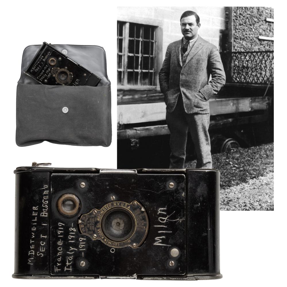 [WWI] Kodak Camera Associated w/ Hemingway sold by Fleischer's Auction House, lot 401 — auction record photograph