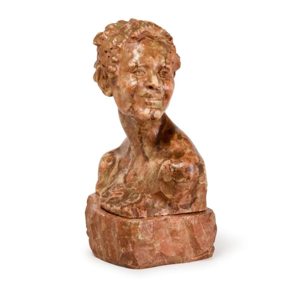 Alfredo Pina comparable auction result: alfredo pina italian 1887 1966 a verona marble bust of bacchus c 1920 on conforming shaped base