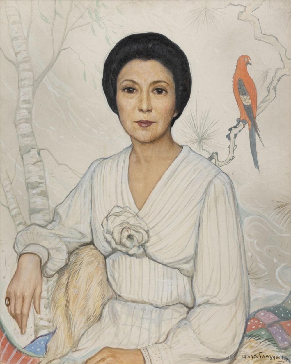 Il'ja Sergeevic Glazunov comparable auction result: ilya glazunov portrait
