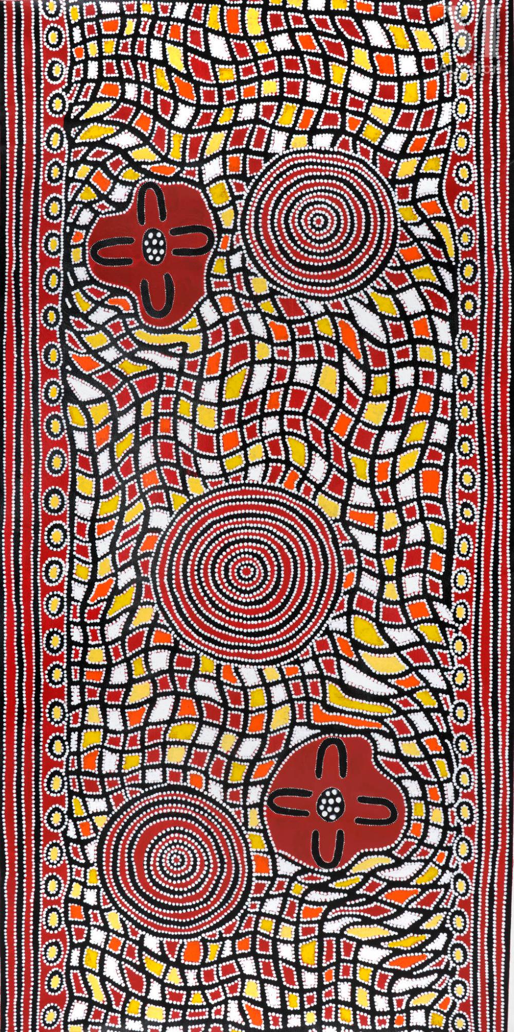 Janet Long Nakamarra comparable auction result: janet long nakamarra 1960 pirnki cave dreaming 2013