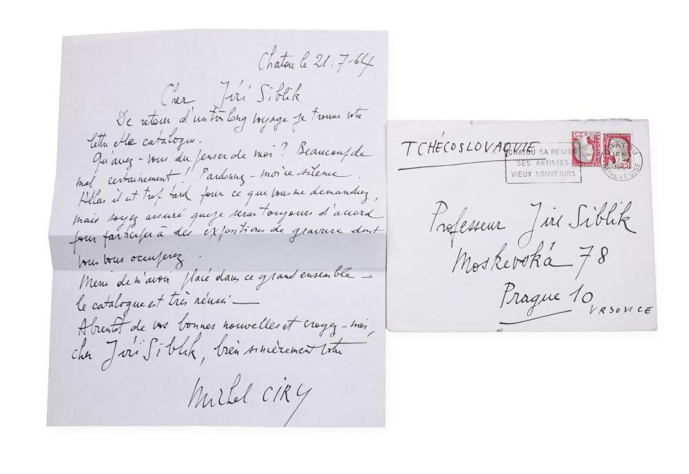 Michel Ciry comparable auction result: michel ciry 1919 2018 signature on the letter