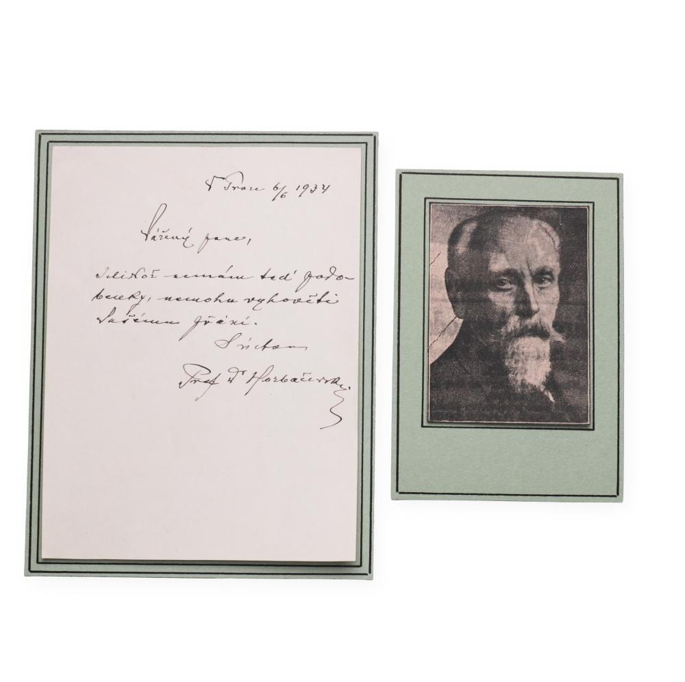ivan jan johann horbaczewski 1854 1942 manuscript with signature on card · Einszwei Gallery · 2025-10-22 Ivan (1901) comparable auction result: ivan jan johann horbaczewski 1854 1942 manuscript with signature on card