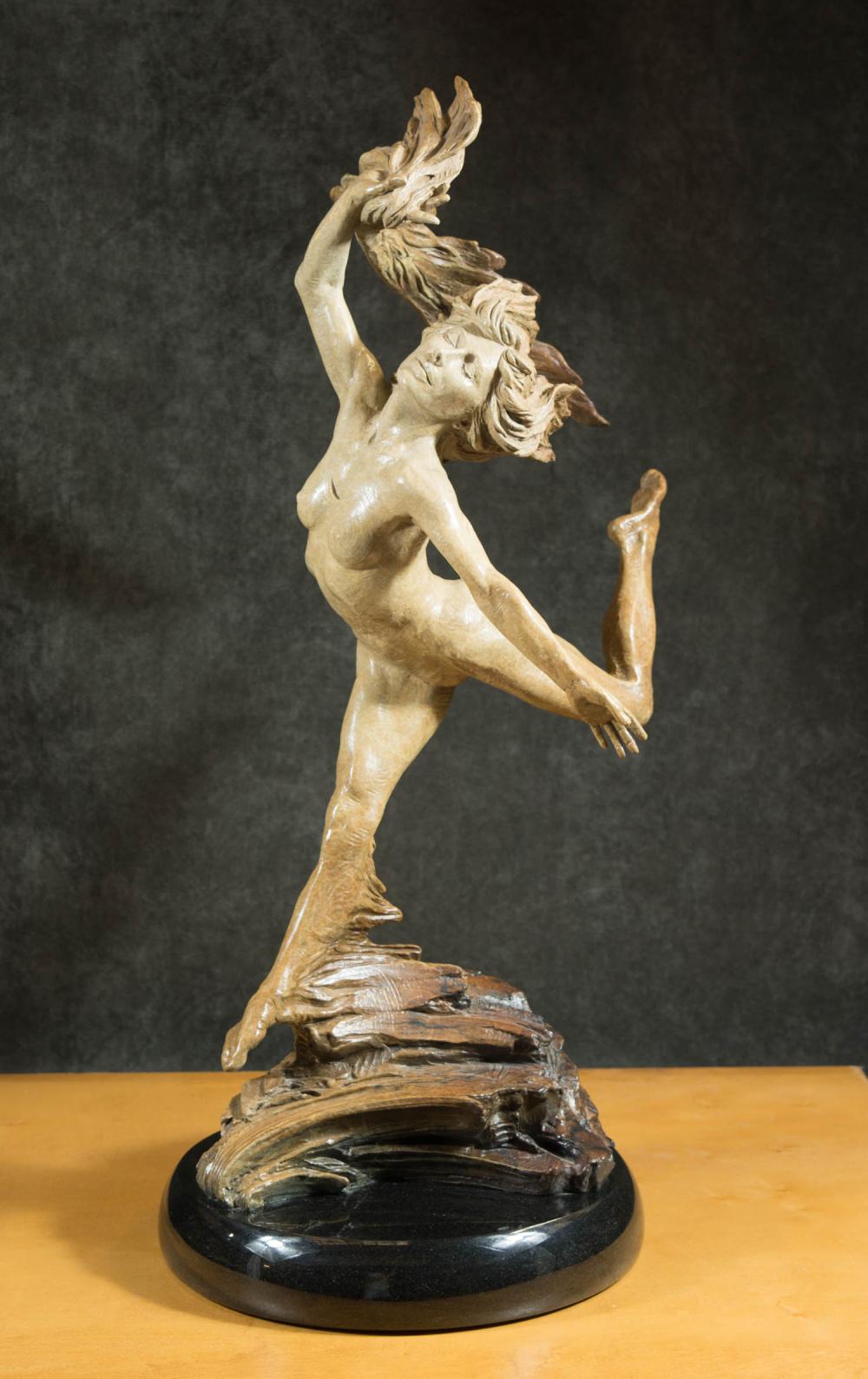MARTIN EICHINGER BRONZE SCULPTURE, "DANCING BY HEART" sold by O'Gallerie, lot 426 — auction record photograph
