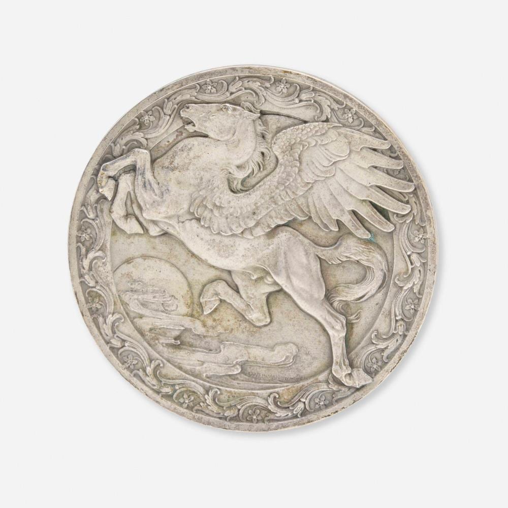 adolph alexander weinman medal with rearing pegasus in the sky · Toomey & Co. Auctioneers · 2025-09-25 Adolph Alexander Weinman comparable auction result: adolph alexander weinman medal with rearing pegasus in the sky