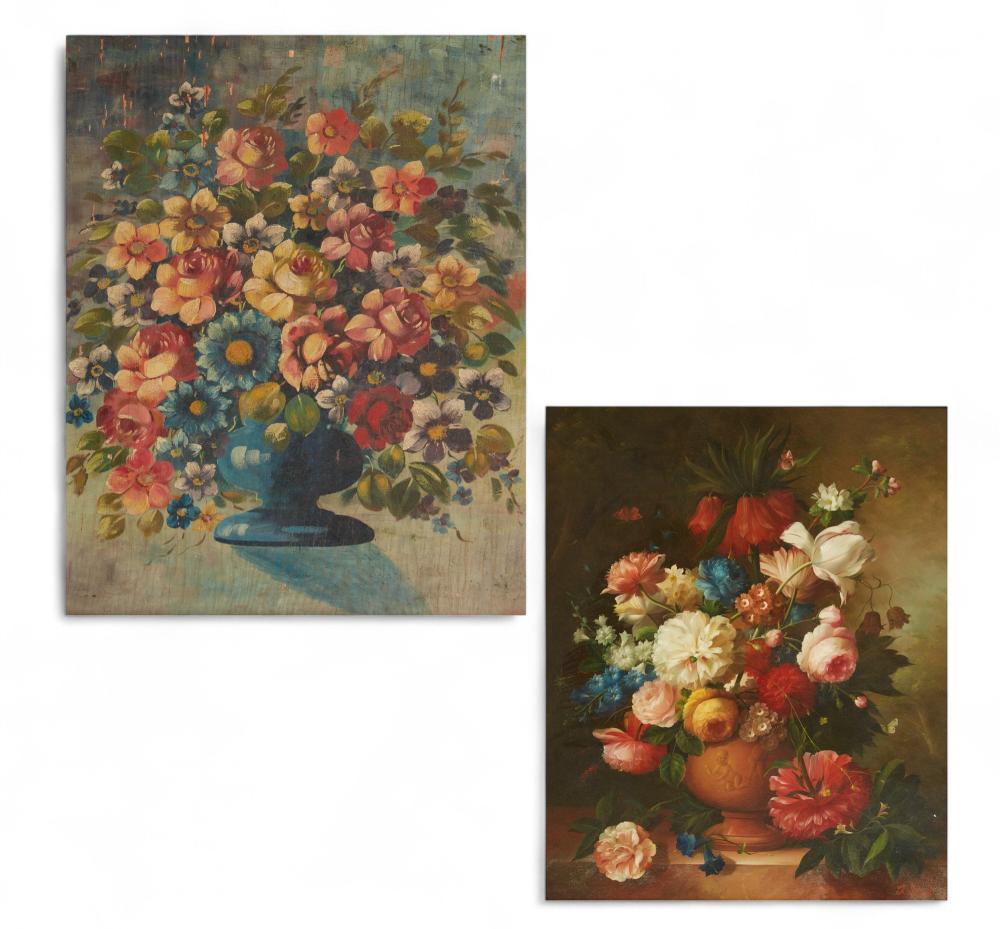 Francois Gabriel comparable auction result: francois gabriel french 1893 1993 floral still life and another work 2 oil on panel 30 x 25in 76 x 64cm