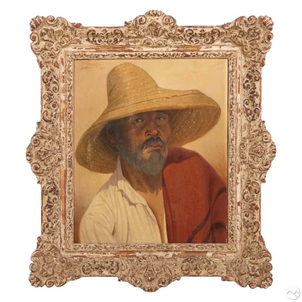 Eduardo Morales comparable auction result: eduardo morales 1869 1938 elder portrait painting