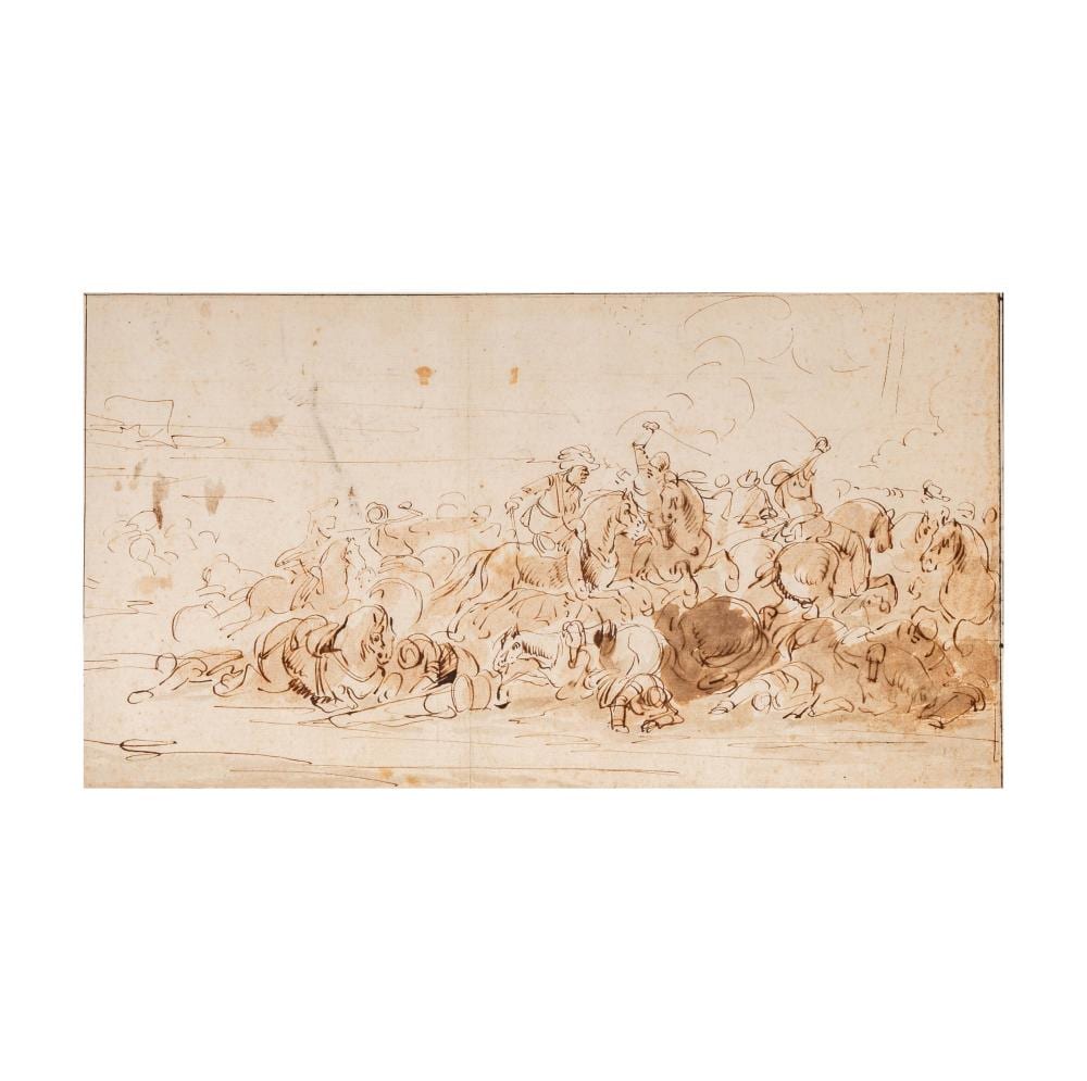 Jacques Courtois comparable auction result: jacques courtois 1621 1676 a cavalry battle