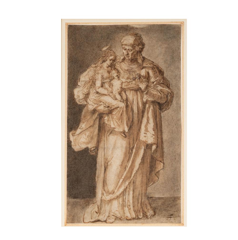 Frans van Damme comparable auction result: frans 1516 floris 1515 1570 st anne holding the virgin and child