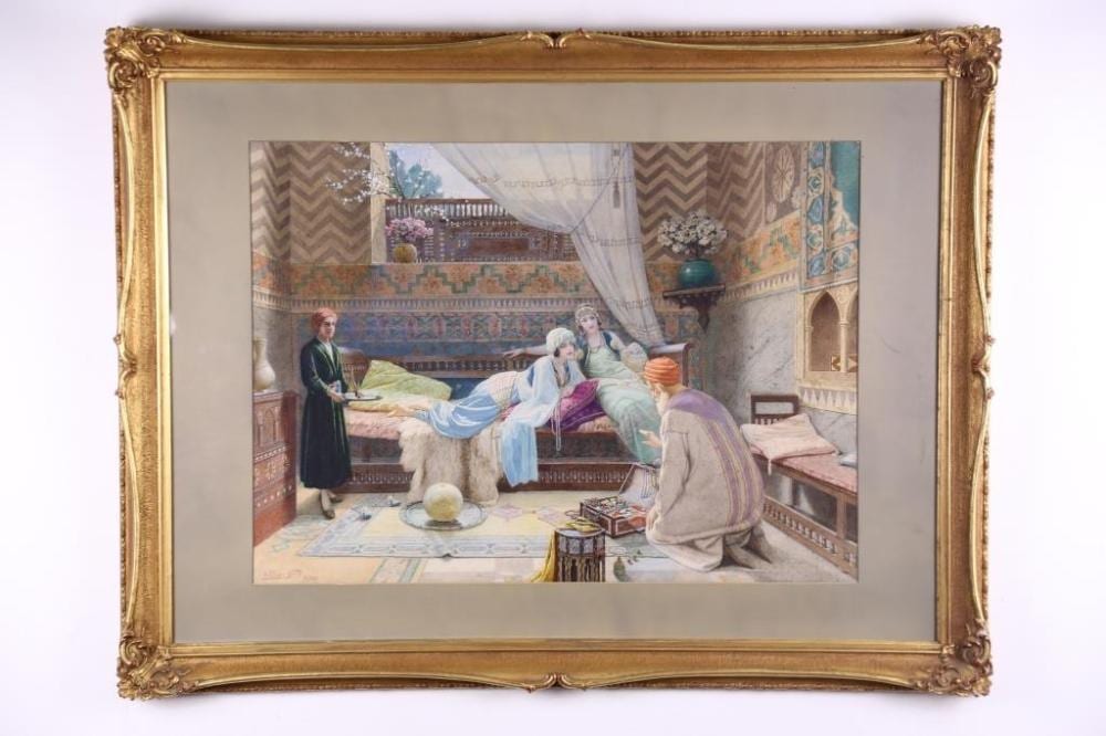 Giuseppe (1881) Guidi comparable auction result: giuseppe guidi italian 1884 1931 the jewellery box watercolour in original gilt frame signed lower left giuseppe guidi roma