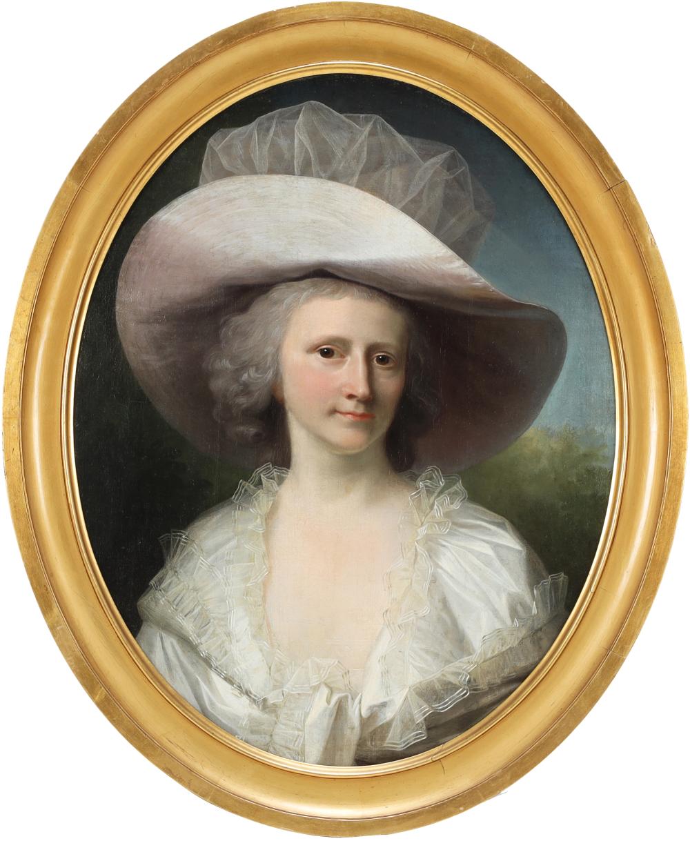 Jens Juel comparable auction result: jens juel 1745 1802 portrait of lovise henriette hersleb malling n e beck 1760 1831 around 1790