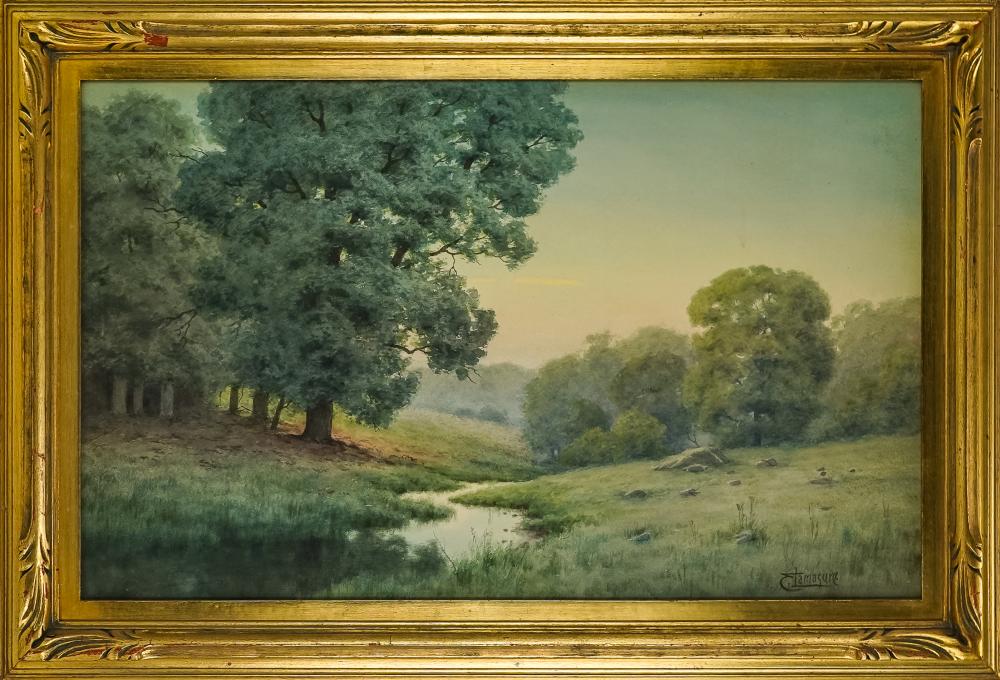 edwin lamasure am 1867 1917 landscape · Merrill's Auctioneers & Appraisers · 2025-09-19 Edwin Lamasure comparable auction result: edwin lamasure am 1867 1917 landscape