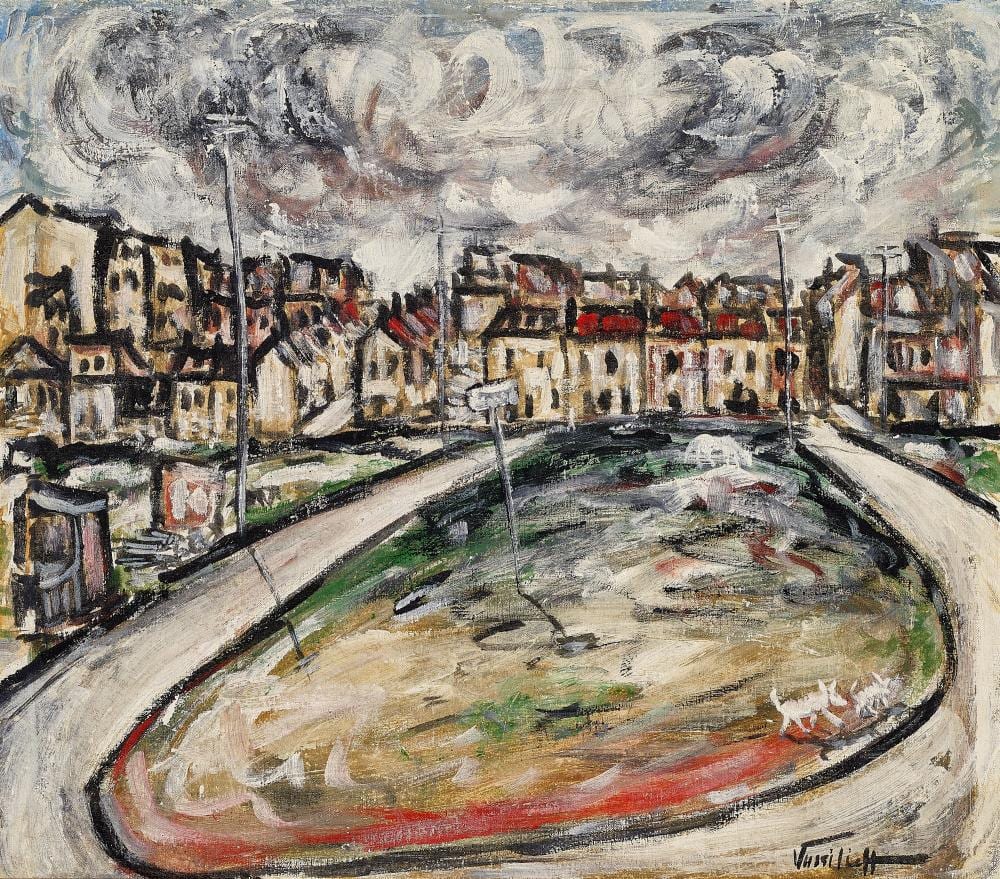 danila vassilieff before the storm 1938 · Deutscher and Hackett · 2025-09-23 Danila Vassilieff comparable auction result: danila vassilieff before the storm 1938