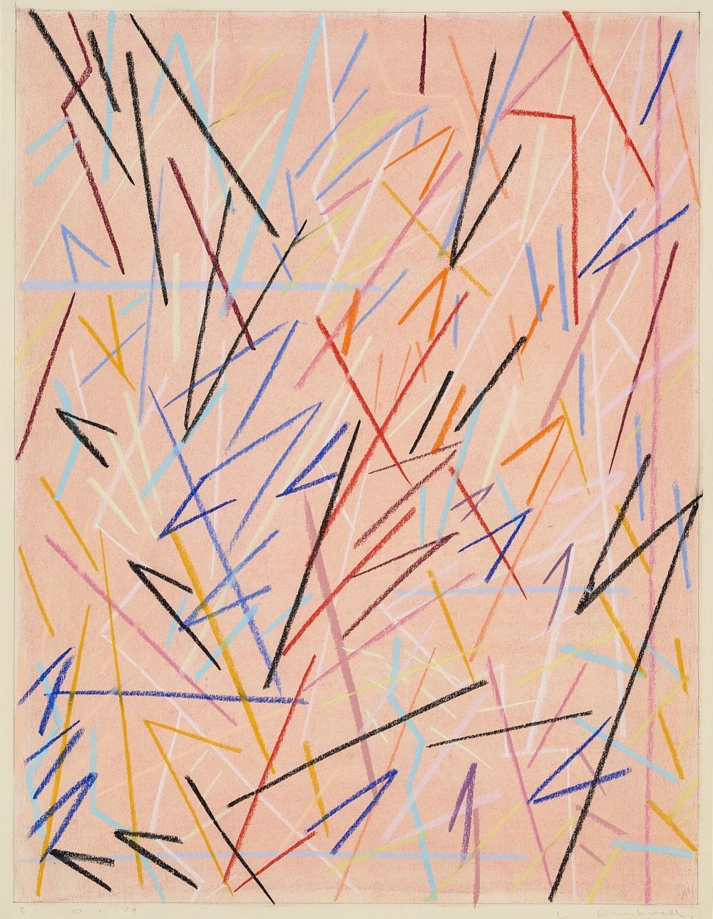 Lesley Dumbrell comparable auction result: lesley dumbrell abstract 1979