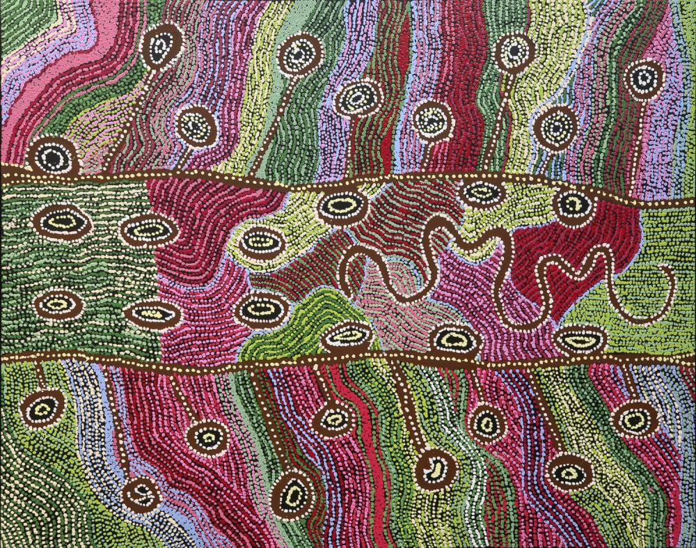Maureen Douglas comparable auction result: maureen douglas my mothers country acrylic on linen 120cm x 152cm