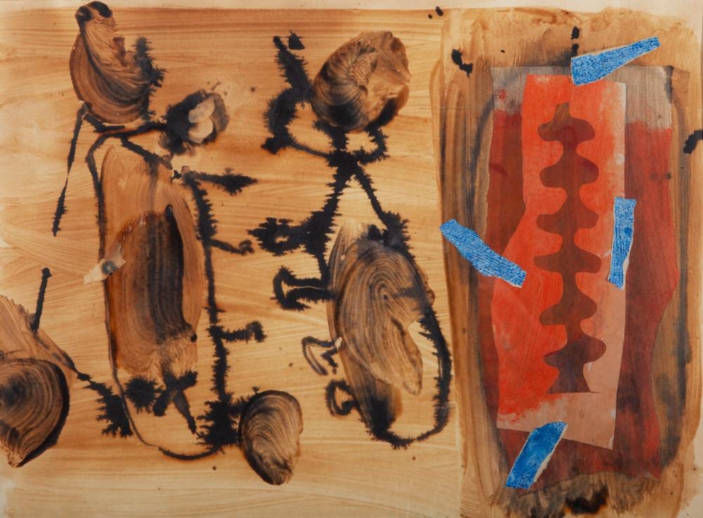 Douglas Chambers comparable auction result: doug chambers composition acrylic and collage onpaper