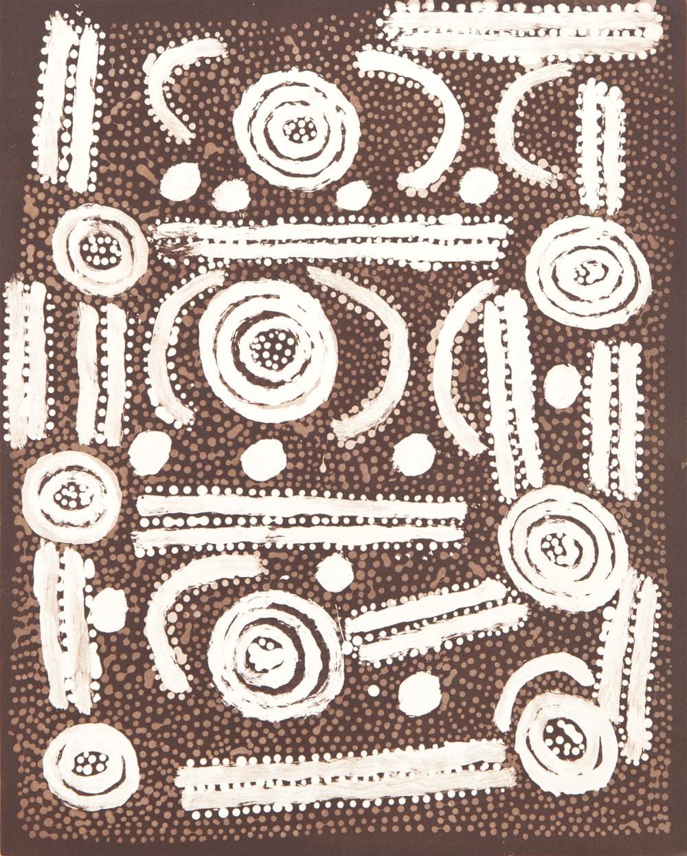 Paddy Japaljarri Sims comparable auction result: paddy japaljarri sims witi jukurrpa aquatint