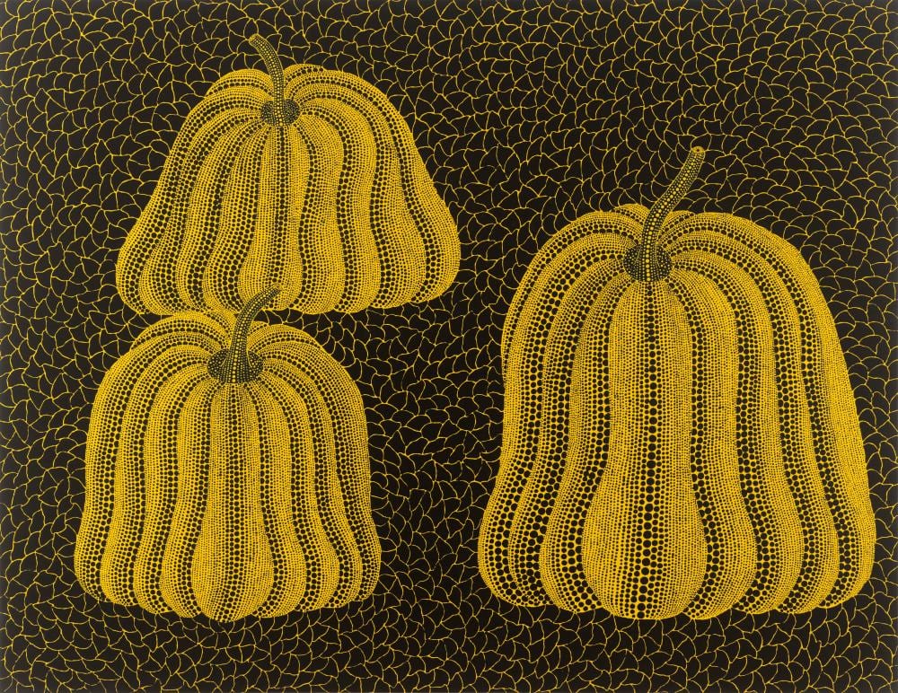 Yayoi Kusama (B. 1929). PUMPKIN [TWAQN]. acrylic on canvas112 x 145.5 cm. ( comparable sale