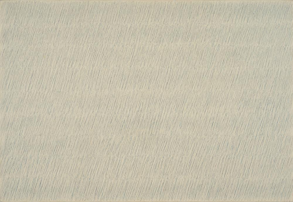 Park Seo-Bo (1931-2023). Écriture No. 1-78. oil and pencil on canvas112.7 x comparable sale