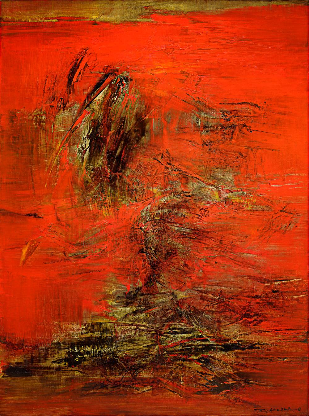 Zao Wou-Ki (ZHAO WUJI, 1920-2013). 17.3.63. oil on canvas130 x 97.2 cm. (51 comparable sale