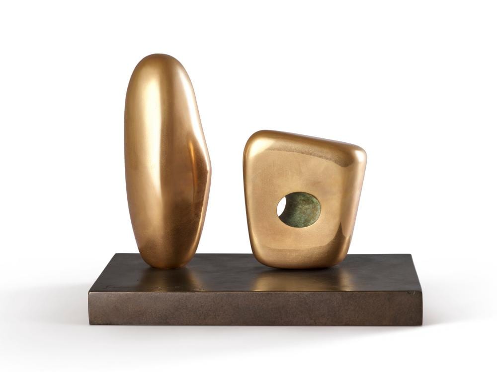 Barbara Hepworth (1903-1975). Two Forms (January 1967). polished bronze, on comparable sale