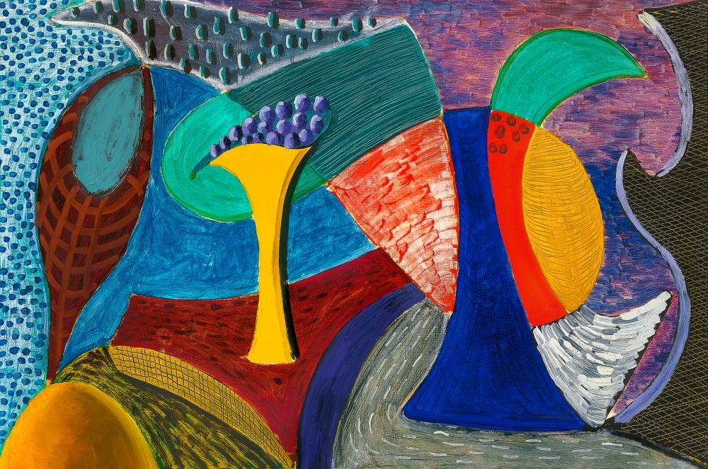 David Hockney (B. 1937). The Twelfth V.N. Painting. oil on canvas61 x 91.4 comparable sale