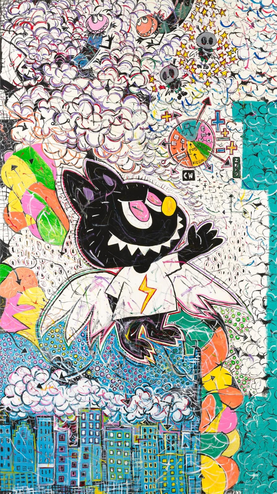 Kasing Lung comparable auction result: kasing lung b 1972 part 1 acrylic on canvas298 x 166 2 cm 117 3 8 x