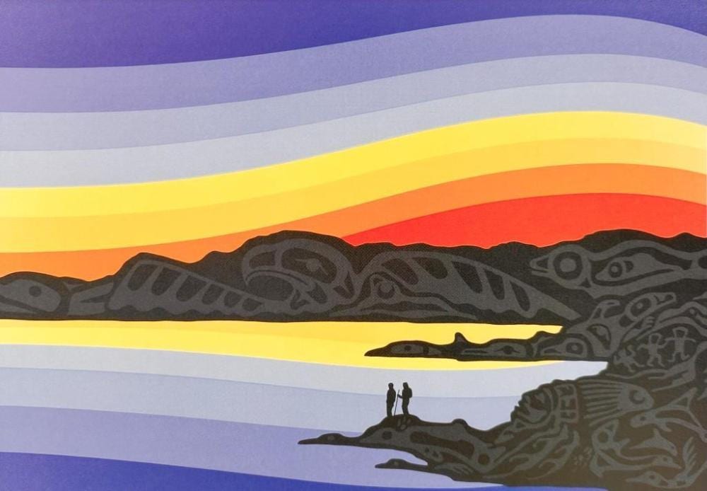 Roy Henry Vickers comparable auction result: roy henry vickers canadian first nations b 1946 lithograph on paper westcoast trailhead 1997
