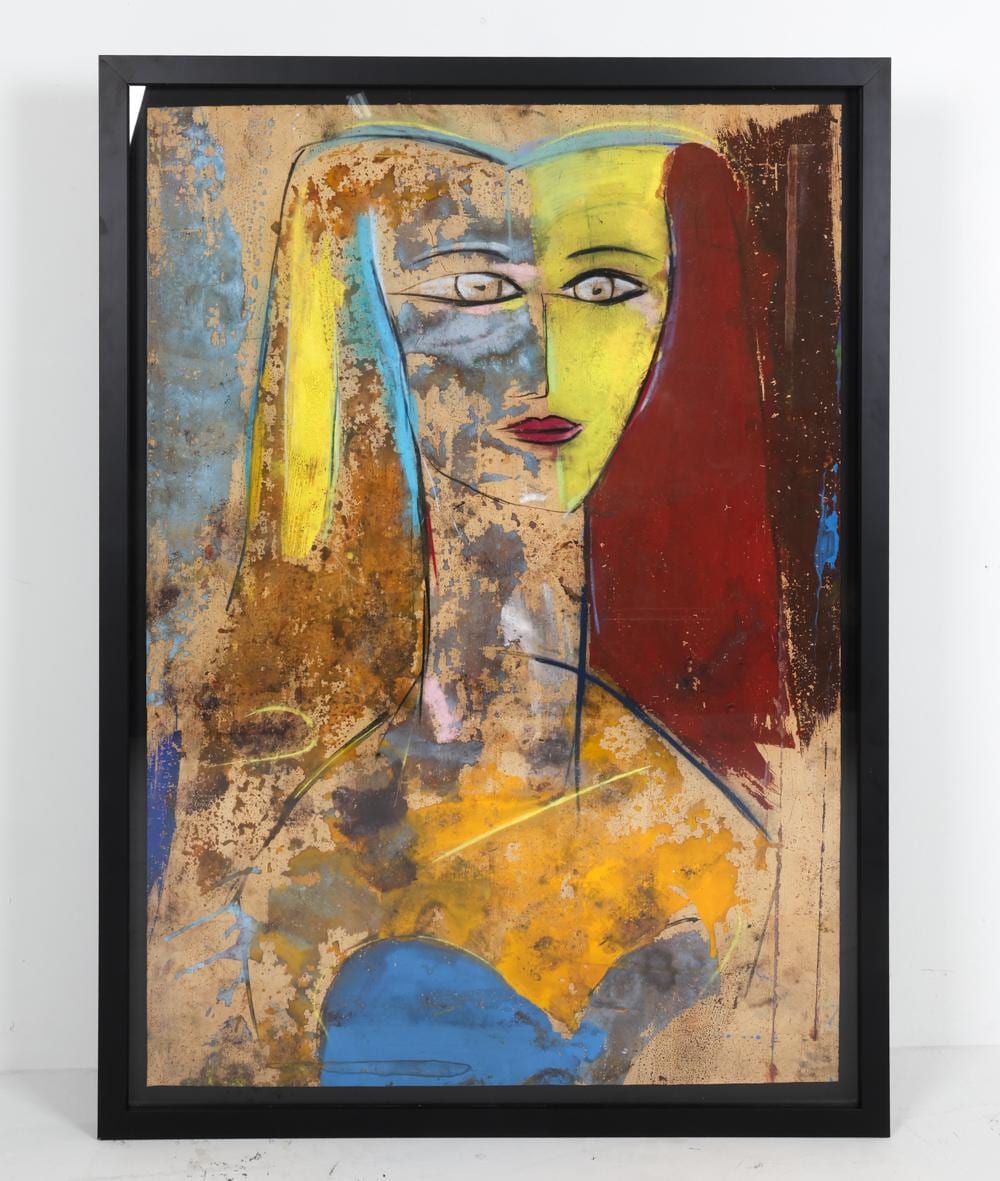 Jamali comparable auction result: jamali pakistan b 1944 abstract woman